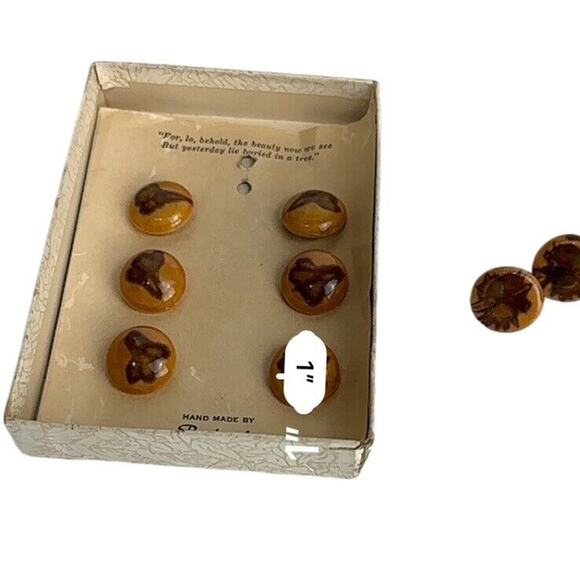 burlcraft victoria british columbia juniper wood jewelry set - Picture 6 of 14